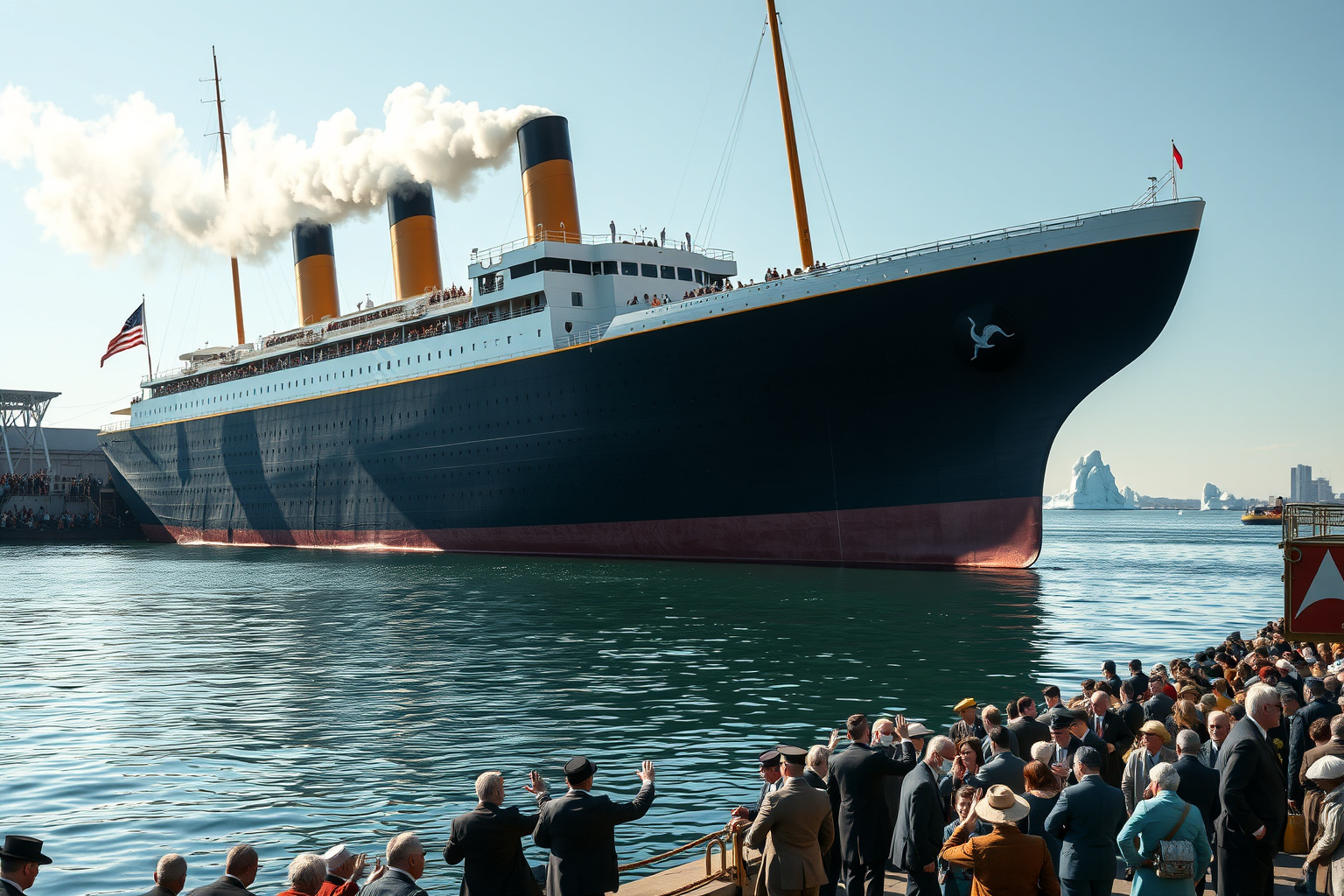 A Titanic 1912 áprilisában indult első útjára.